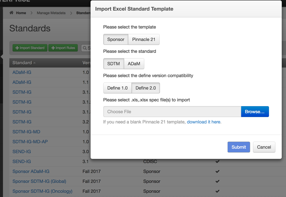 Import Standard