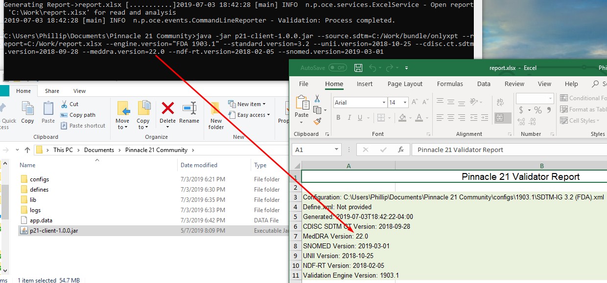 CLI validation with MedDRA