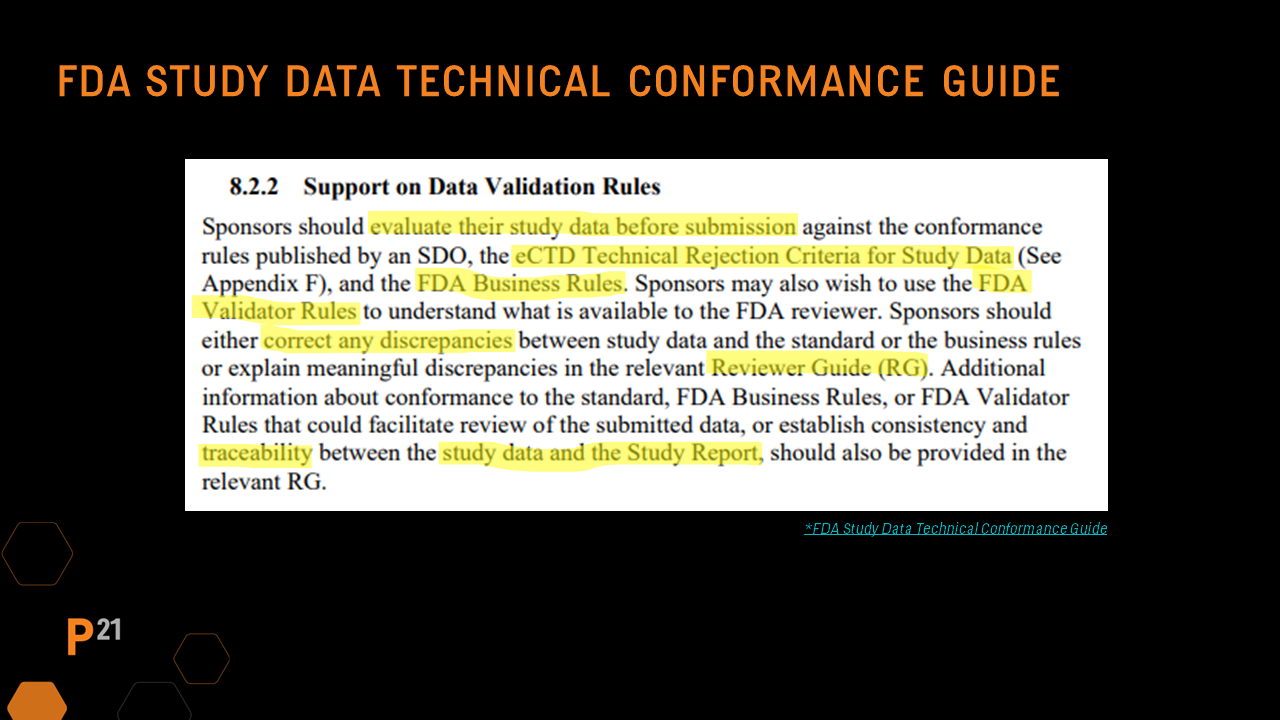 FDA Study Data Technical Conformance Guide